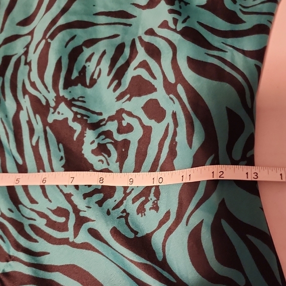 Lulu's Teal and Black Patterned Dress - Picture 7 of 7